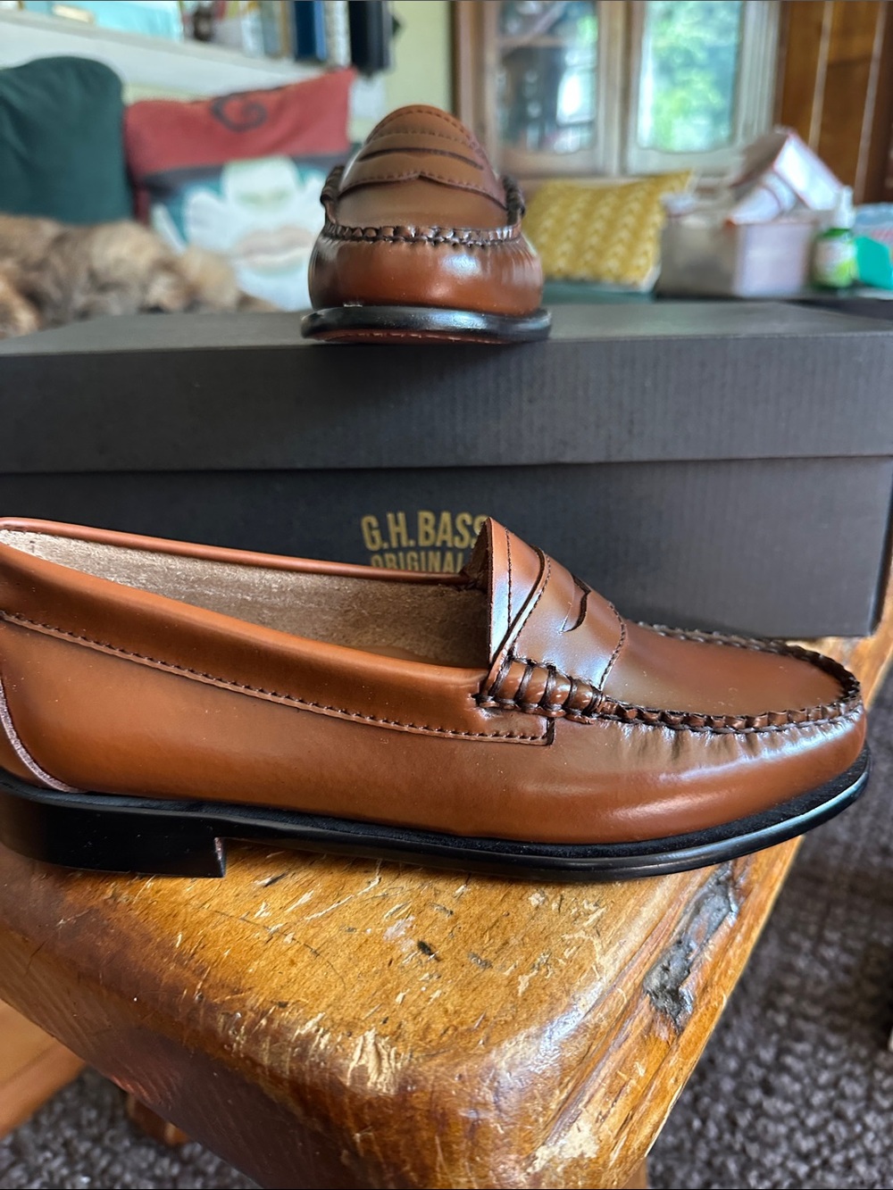 G.H. Bass Whitney Loafer in Cognac